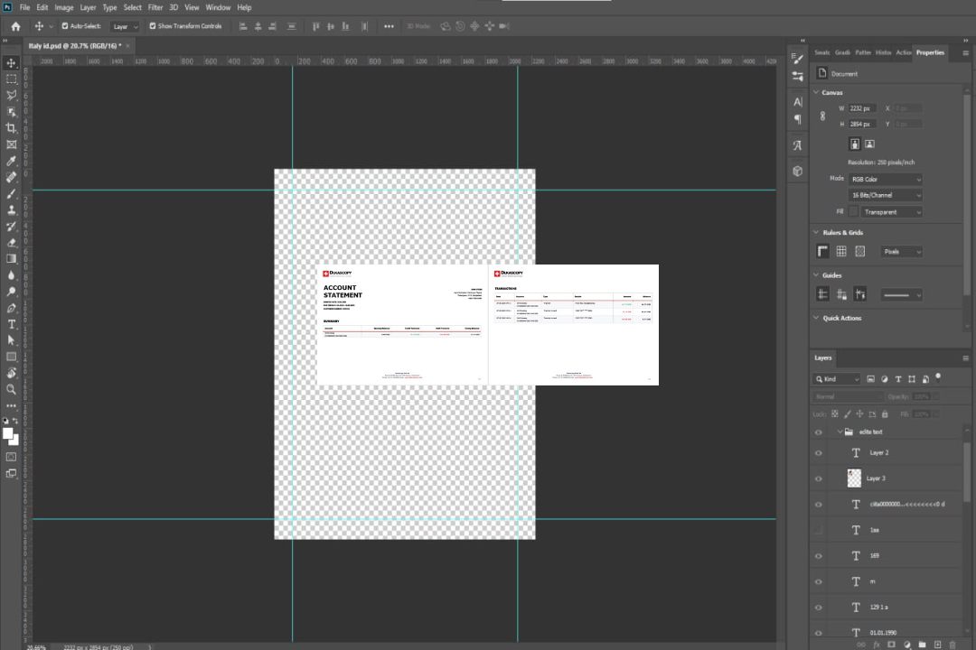 Suisse Dukascopy Bank Relevé de compte Modèle Word et PDF, 2 pages template